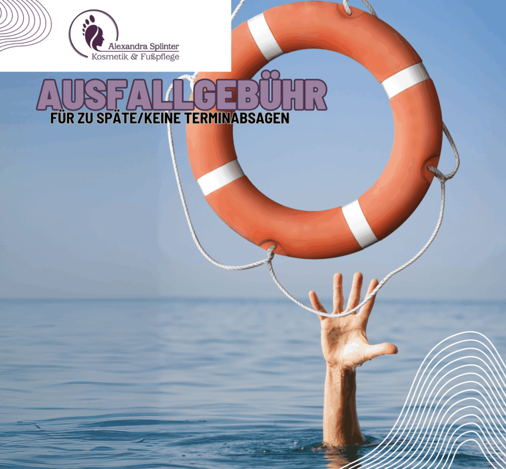 Kurzfristig abgesagte oder nicht abgesagte Termine werden ab 01.10.2025 in Rechnung gestellt.